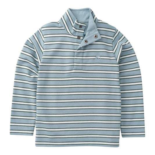 Prodoh Boys' Sporty Snap Pullover -Arona Stripe