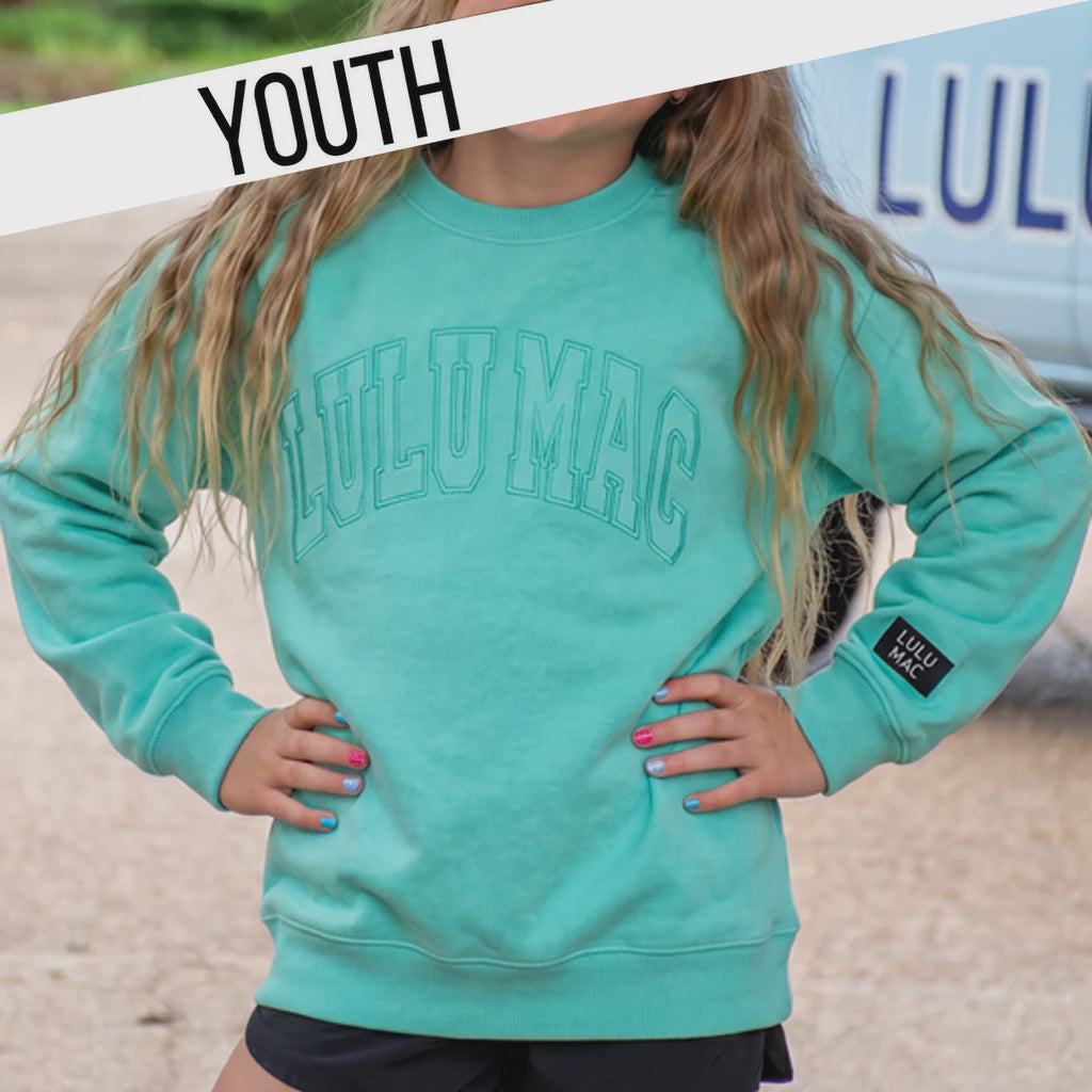 Lulu Mac Youth Mono Stitch Logo - Mint