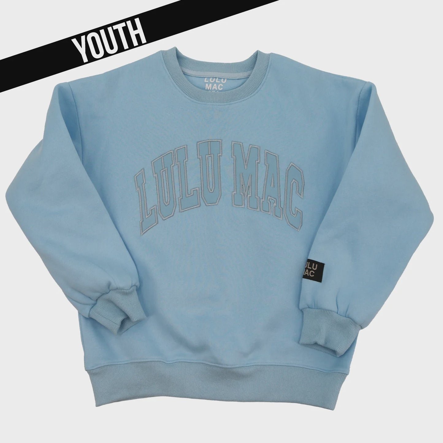 LuLu Mac Youth Sweatshirt -Lt Blue