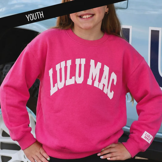 Lulu Mac Youth Sweatshirt - Hot Pink