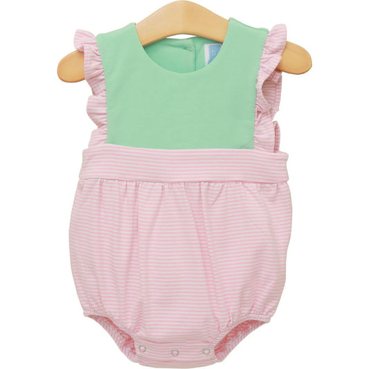 Trotter Street Frances Bubble - Lt Pink Stripe/Mint