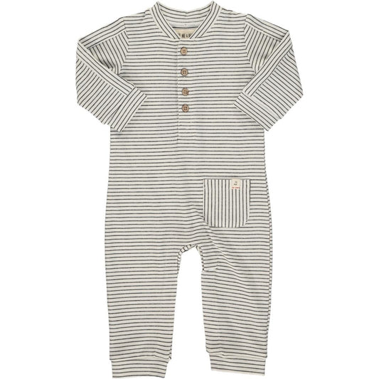 Ripley Jersey Romper White/Black