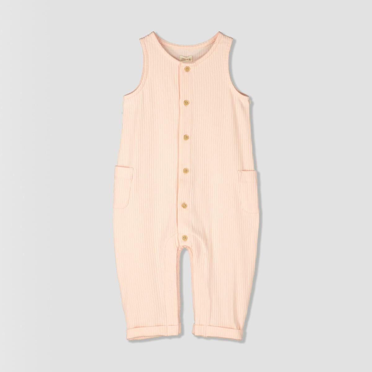 MEWAN JERSEY ROMPER PINK RIB