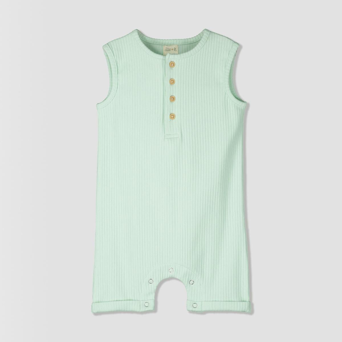 NIKKA JERSEY ROMPER MINT RIB