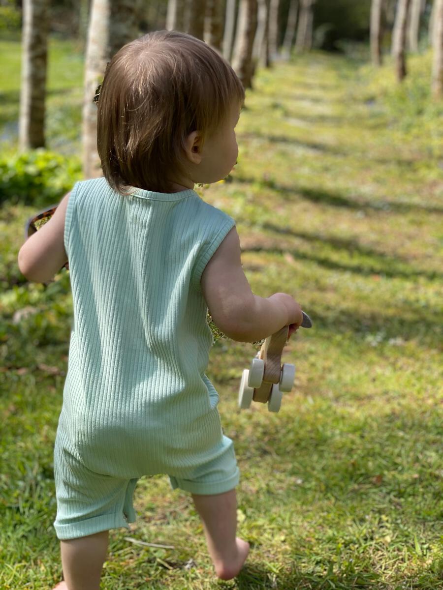 NIKKA JERSEY ROMPER MINT RIB