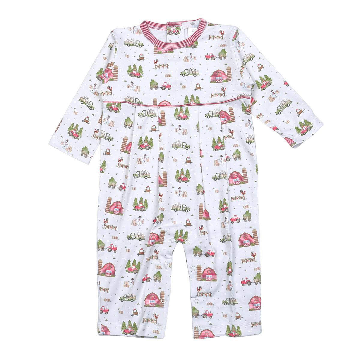 Christmas in The Farm Pima Romper