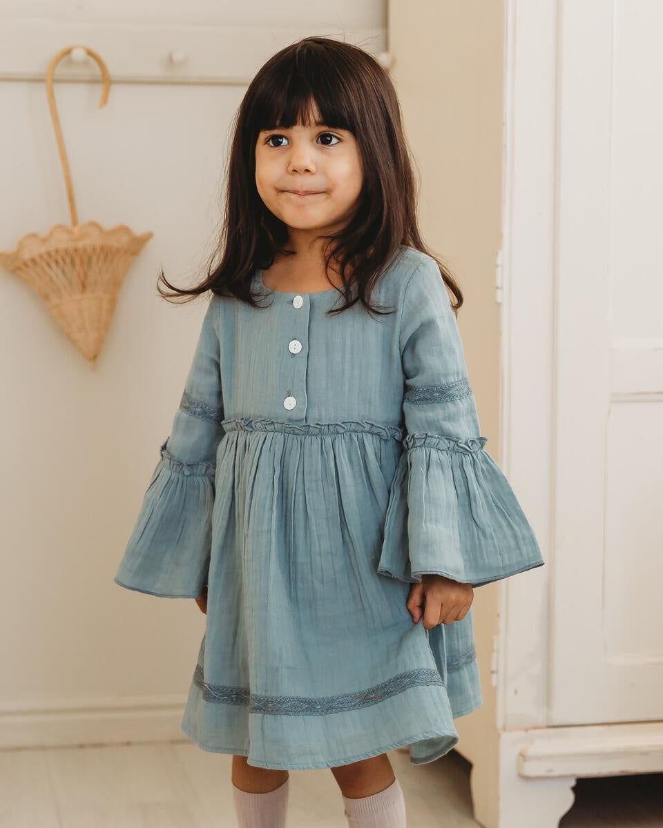 Pale Blue Muslin Dress