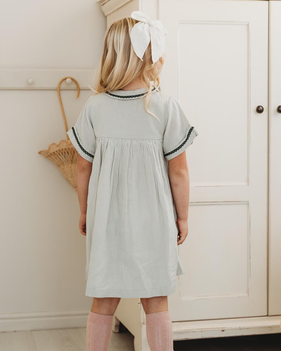 Collared Hand Smocked Dress