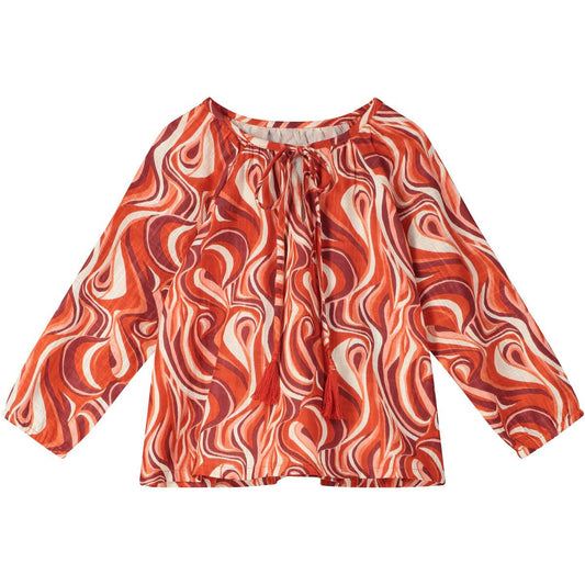 Zion Gypsy Blouse Red
