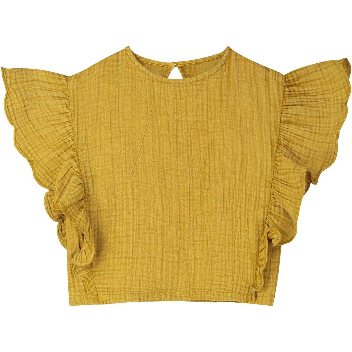 Zion Frill Blouse Mustard