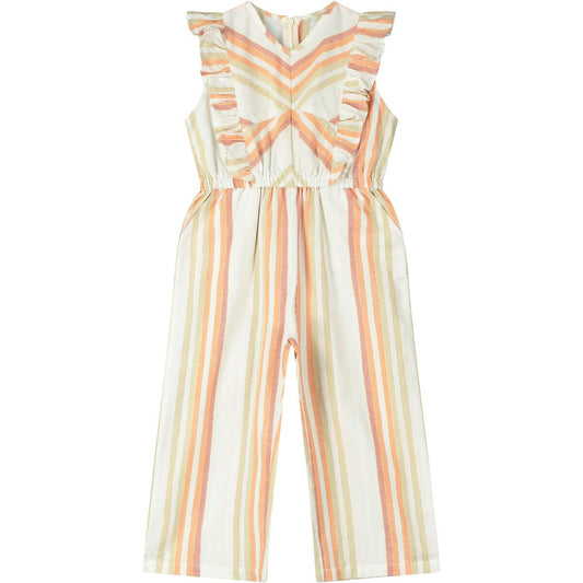 Zion Ruffle Jumpsuit Stripes