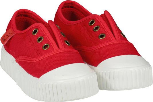 Red Montauk Canvas Plimsoll Shoe