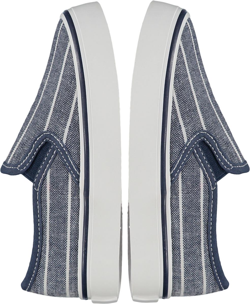 Denim Stripe Southampton Canvas Deck Shoes