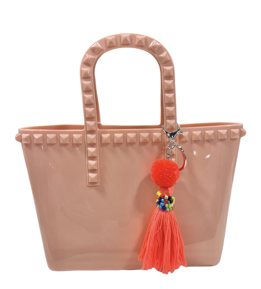 Small Jelly Tote Bag Blush
