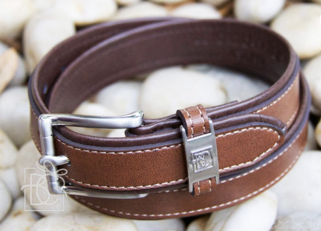 Brown/Lt. Brown Double Leather Belt