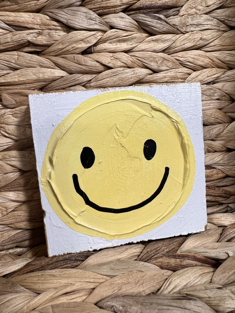3x3 Smiley Face Yellow
