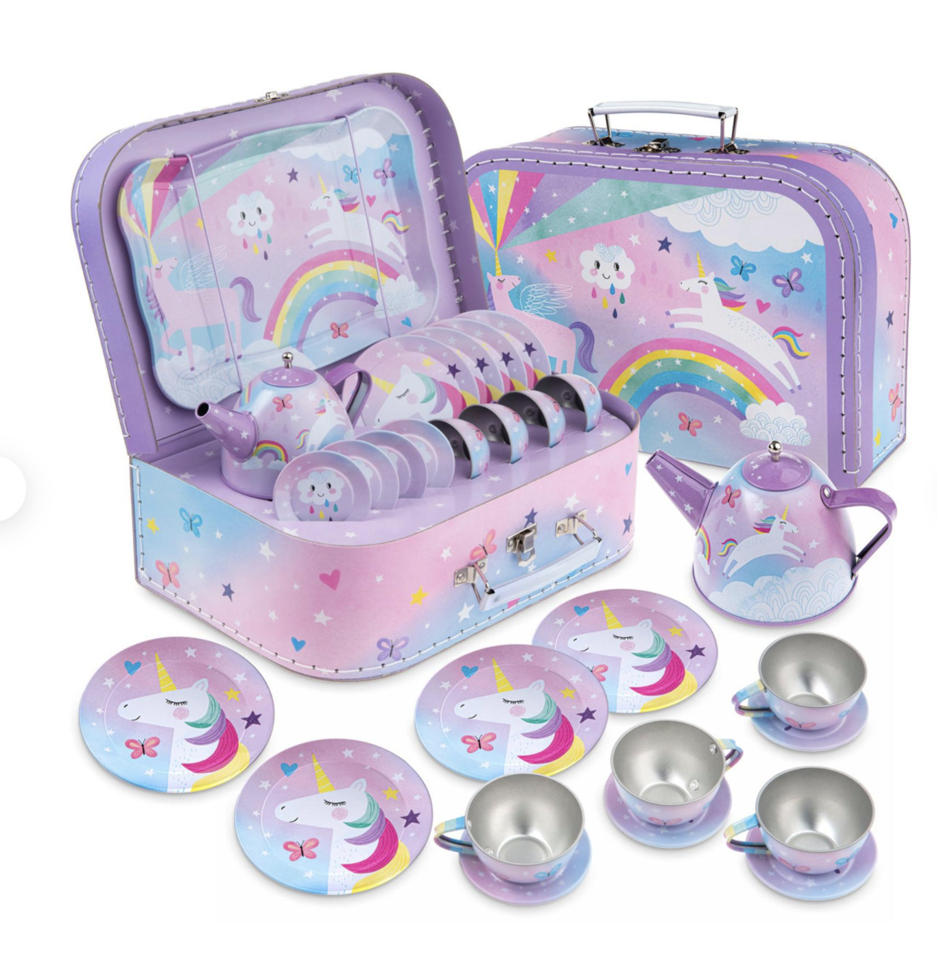 Cotton Candy Unicorn 15pc Tea Set