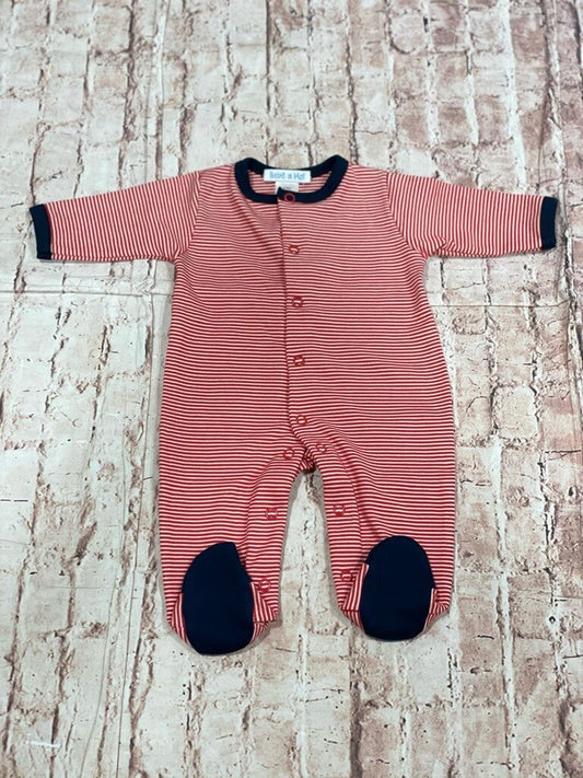 BAM Red Stripes Footie