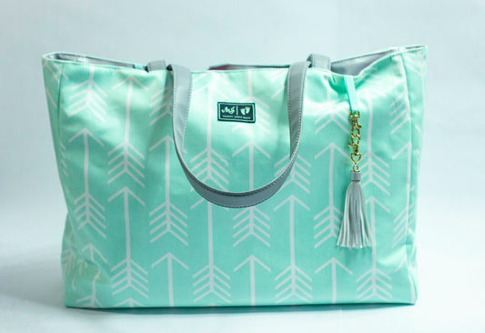 Mint Arrow Tote