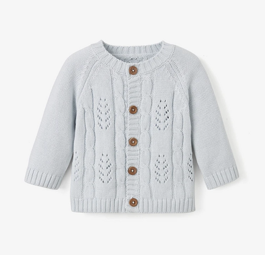 EB Blue Leaf Cardigan