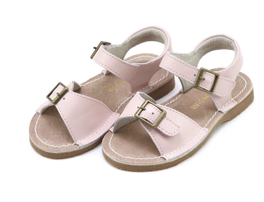 OLIVIA DUSTY PINK BUCKLED SANDAL