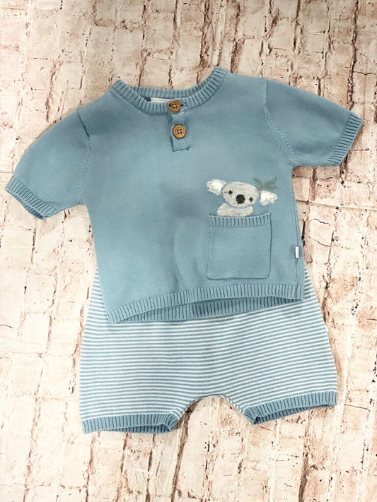 EB Koala Knit Short Set