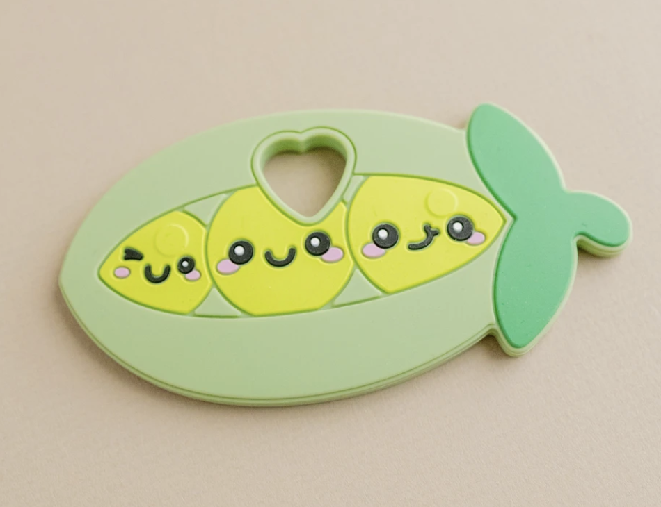 PEAS SILICONE TEETHER