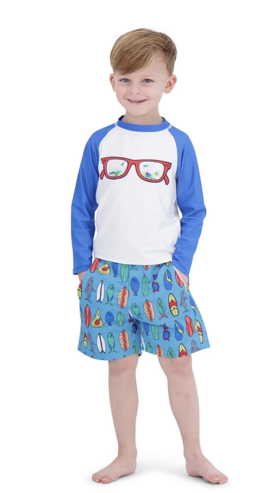 UPF 50 Boys Sunglasses Rashguard Set