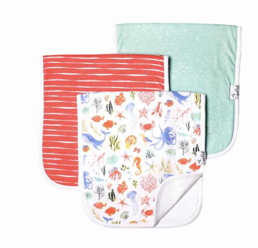 NAUTICAL 3PK BURP CLOTH SET