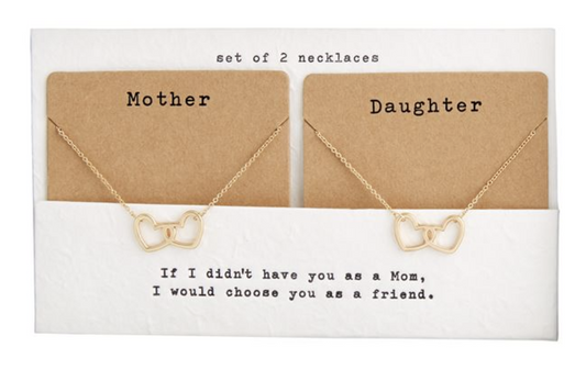 Mother Daughter Necklace Set