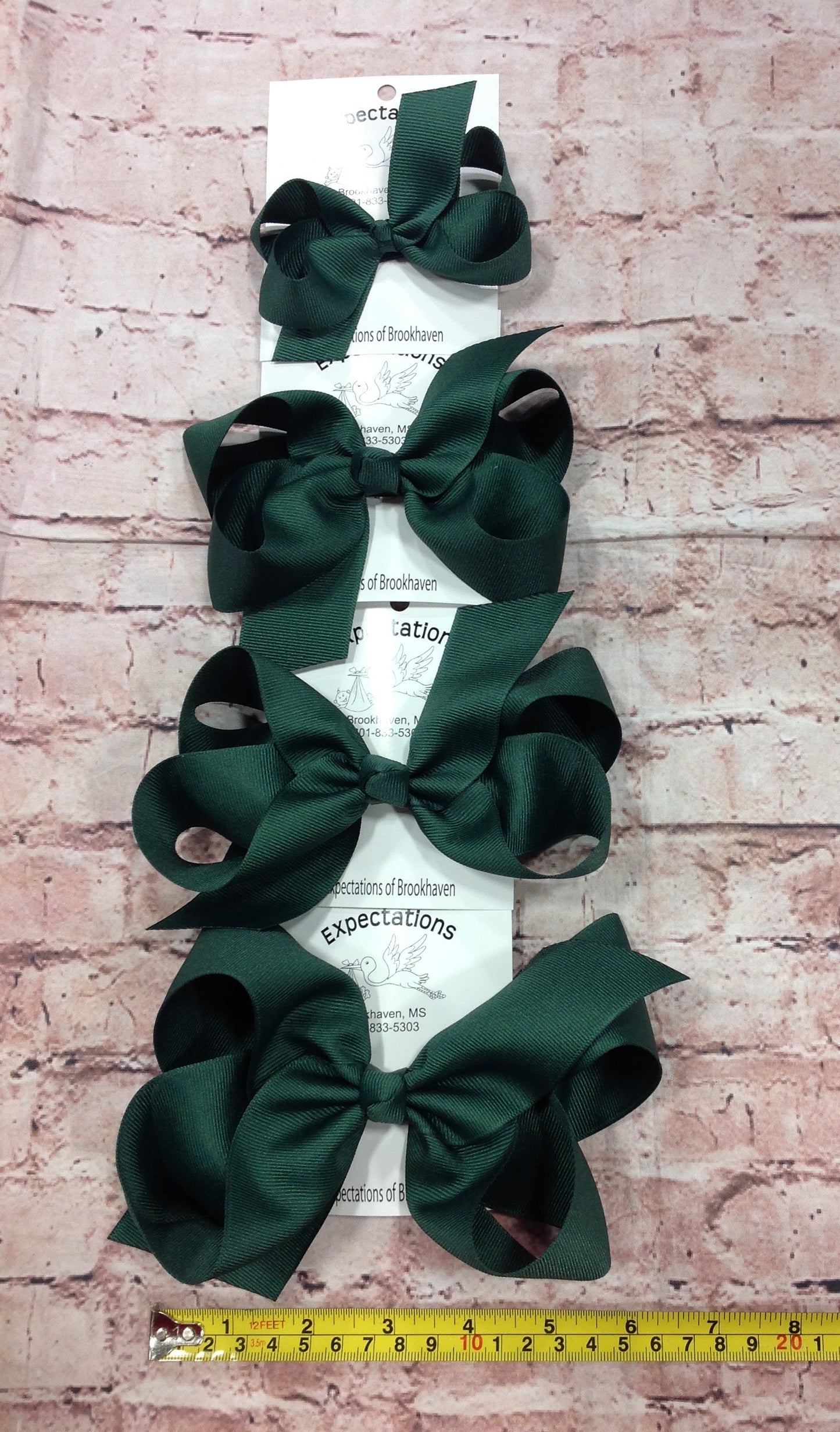 Forrest Green Hairbow