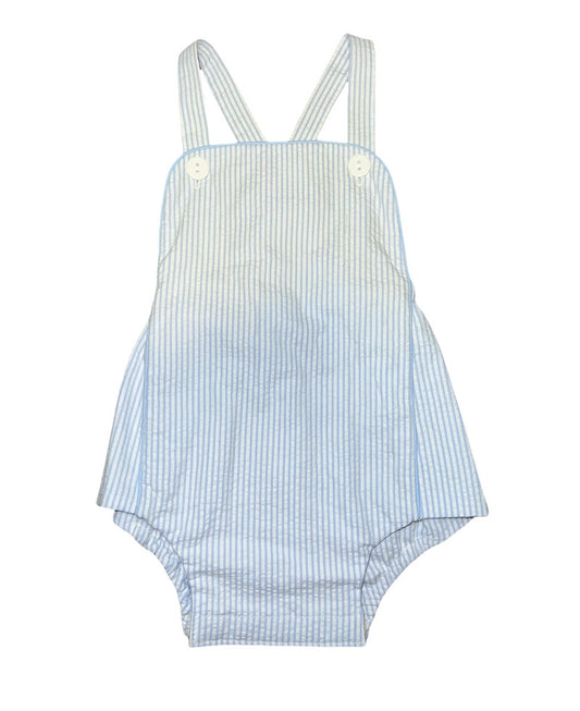 Boys Lt Blue Stripe Sunsuit
