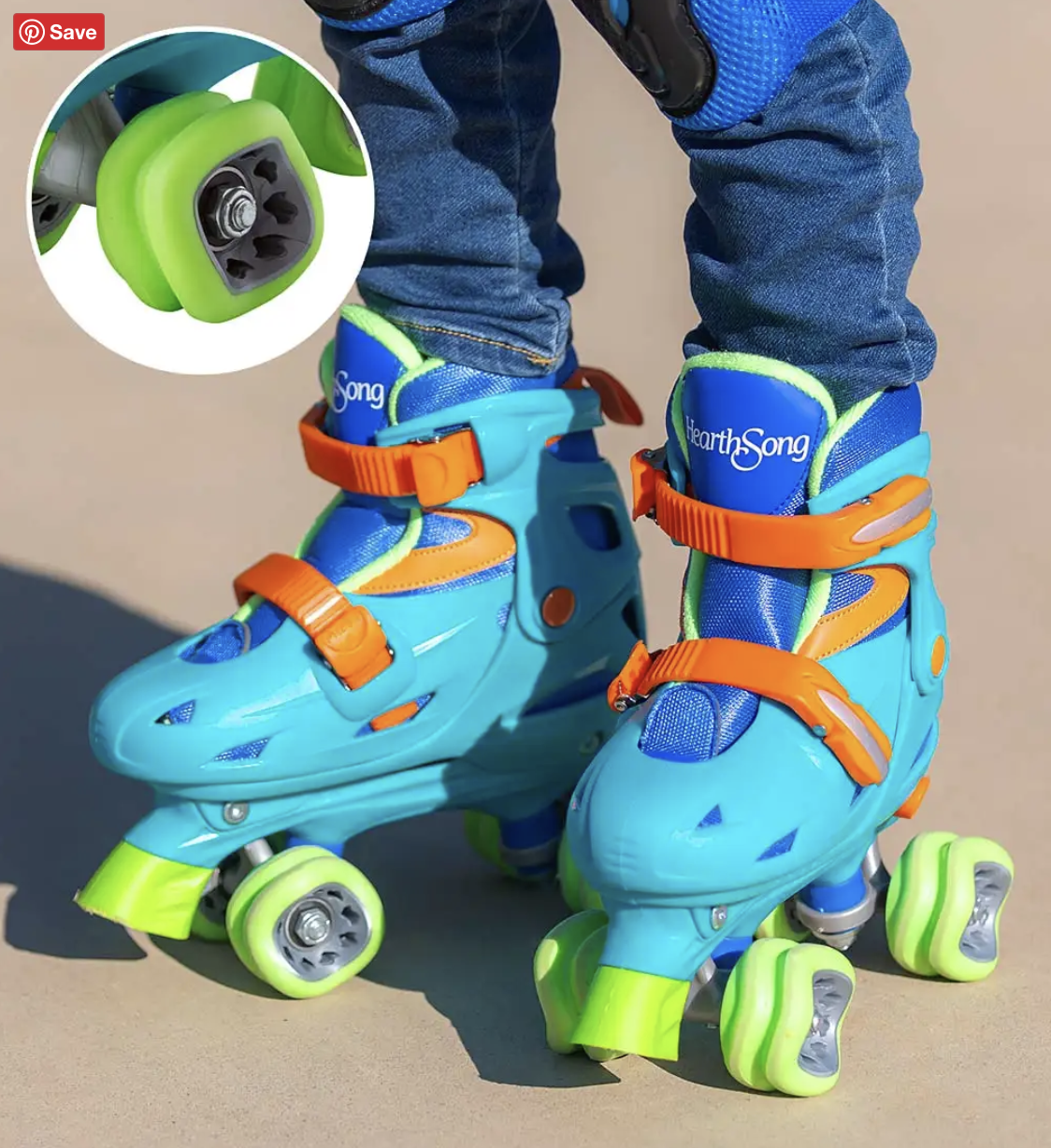 One2Go Adjustable Roller Skates Featuring Shark Wheels Jr.