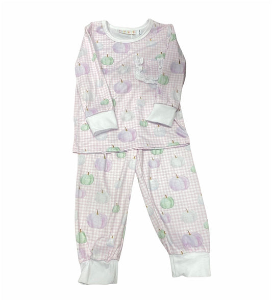 Pink Gingham Pumpkin 2pc Set