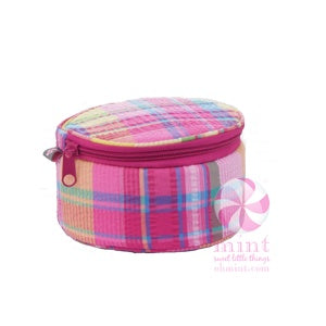 6'' Popsicle Plaid Button Bag