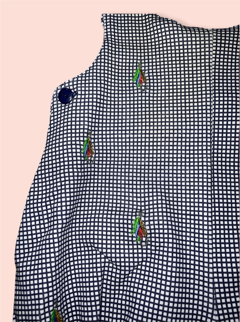 Fly Lures Navy Gingham Bubble