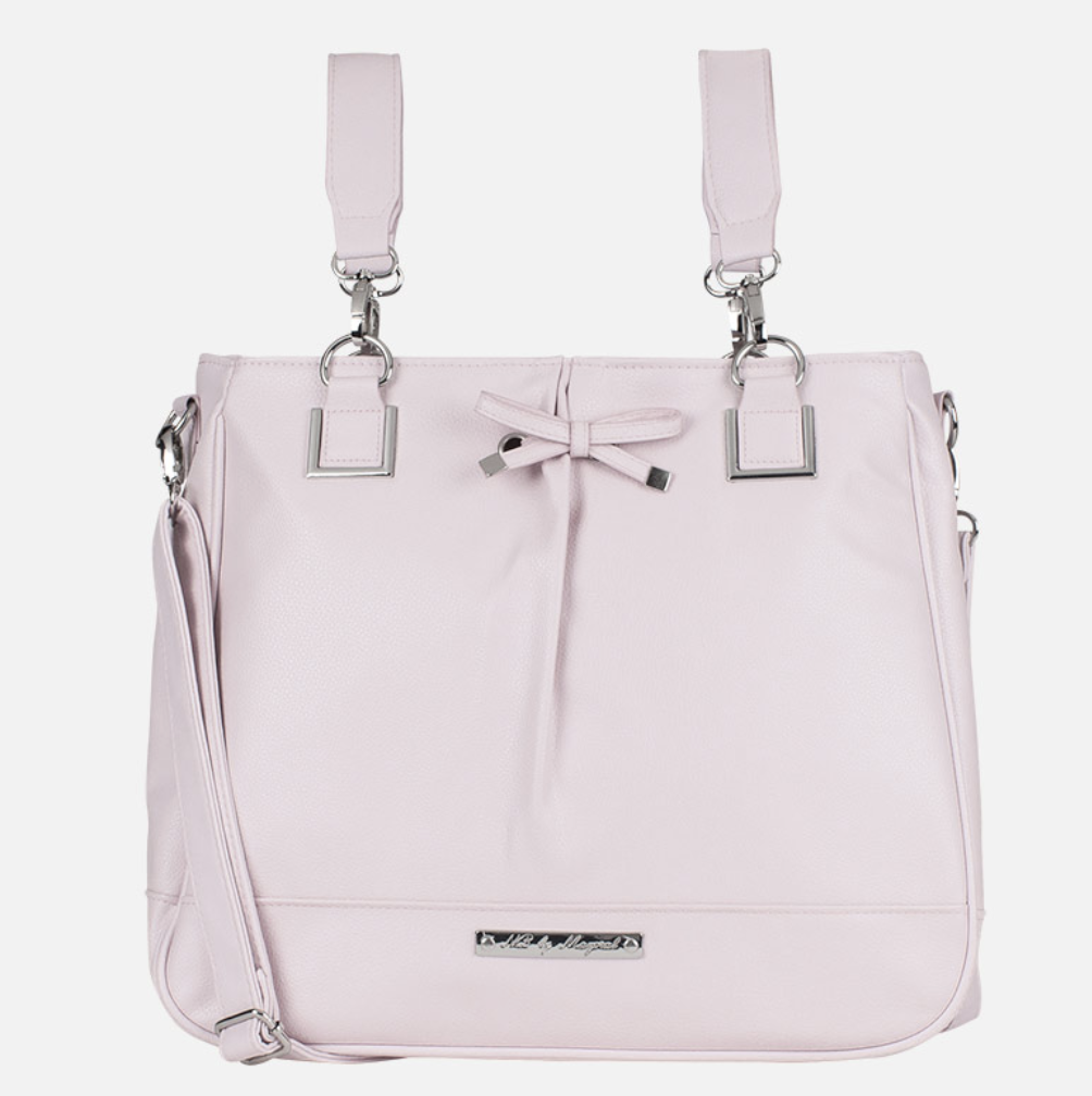 Pink Patent Leather Diaper Bag