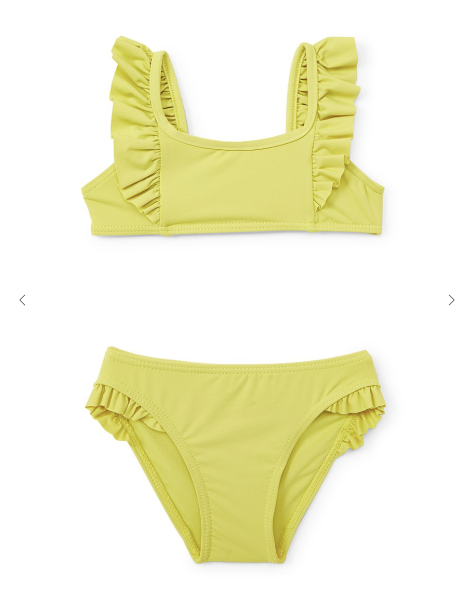 Yellow Ruffled Bikini