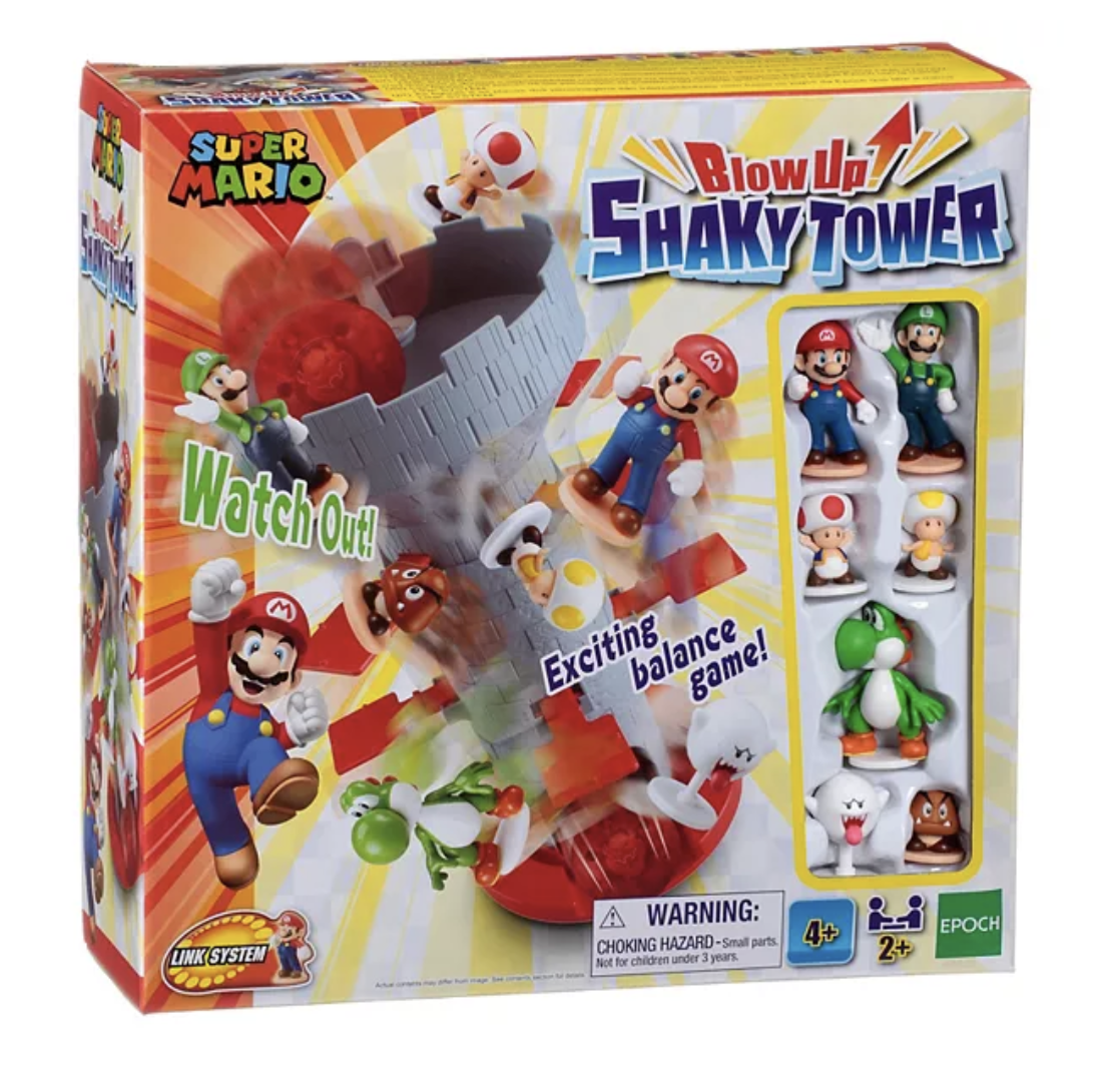 Super Mario Blow Up Shaky Tower Game