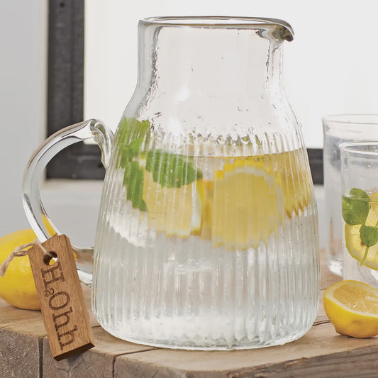 H20 Glass Pitcher