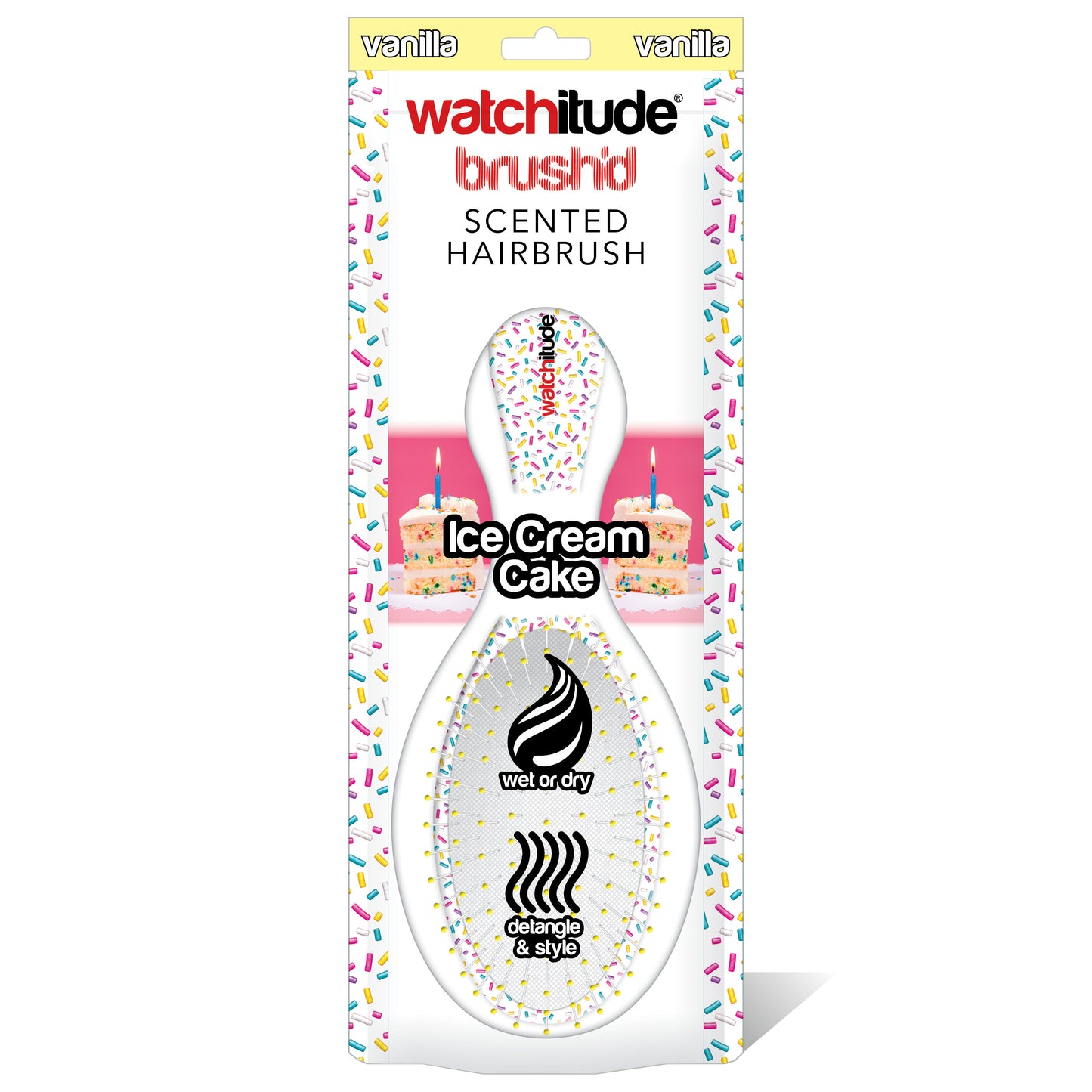 Ice Cream Cake Scented Hairbrush