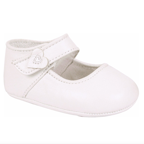 Hartlee white strap/heart shoe