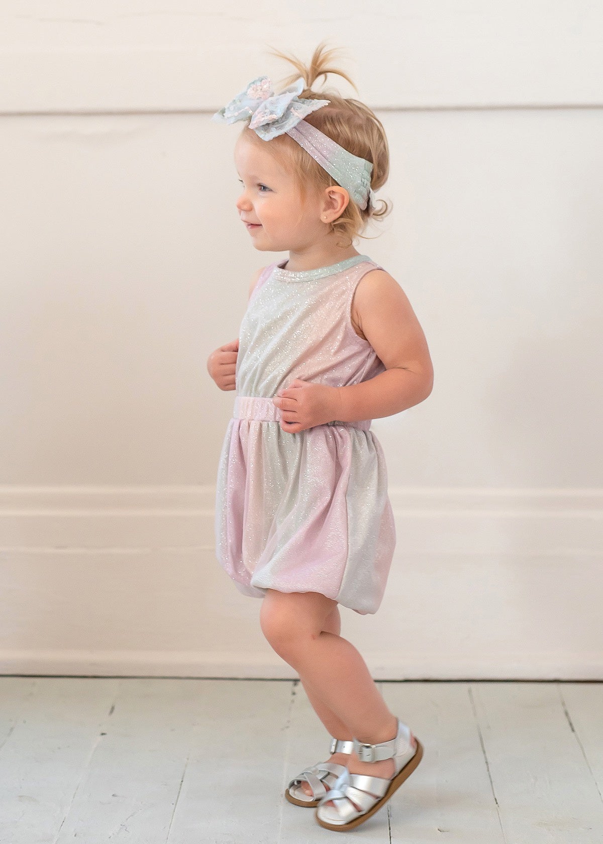 Under the Sea Glitter Tulle Romper