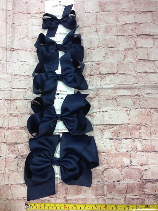 navy hairbow