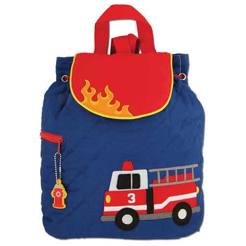 FIRETRUCK QUILTED BACKPACK