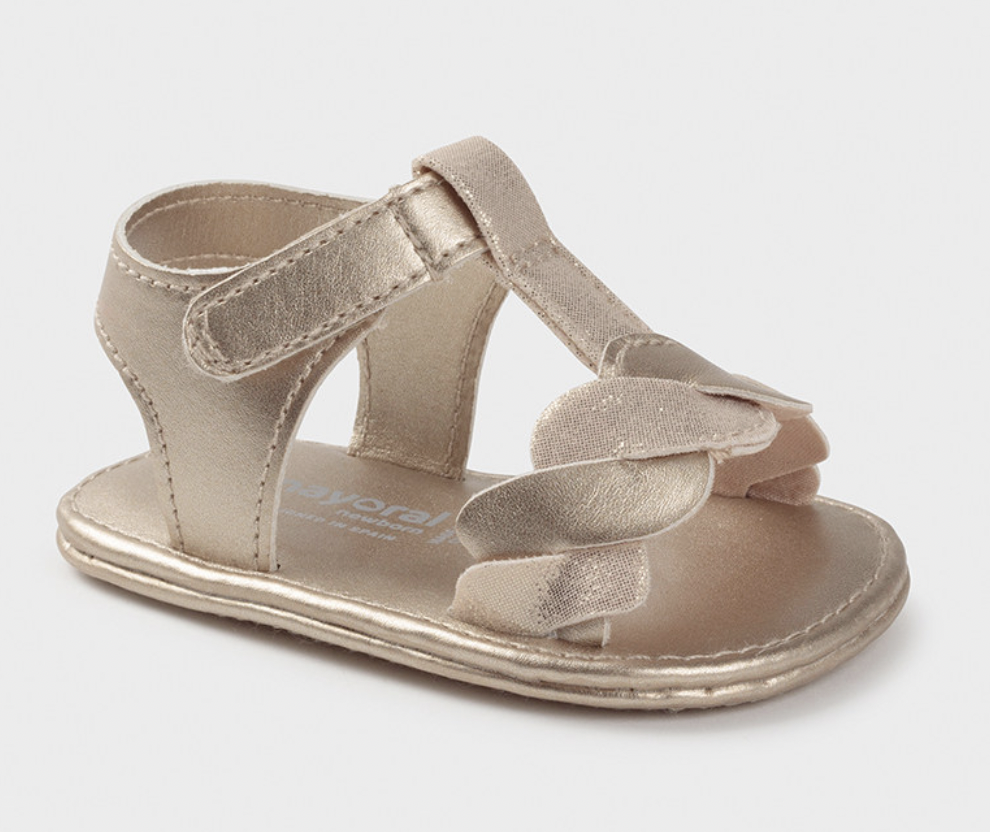 Oat Shimmer Infant Sandals