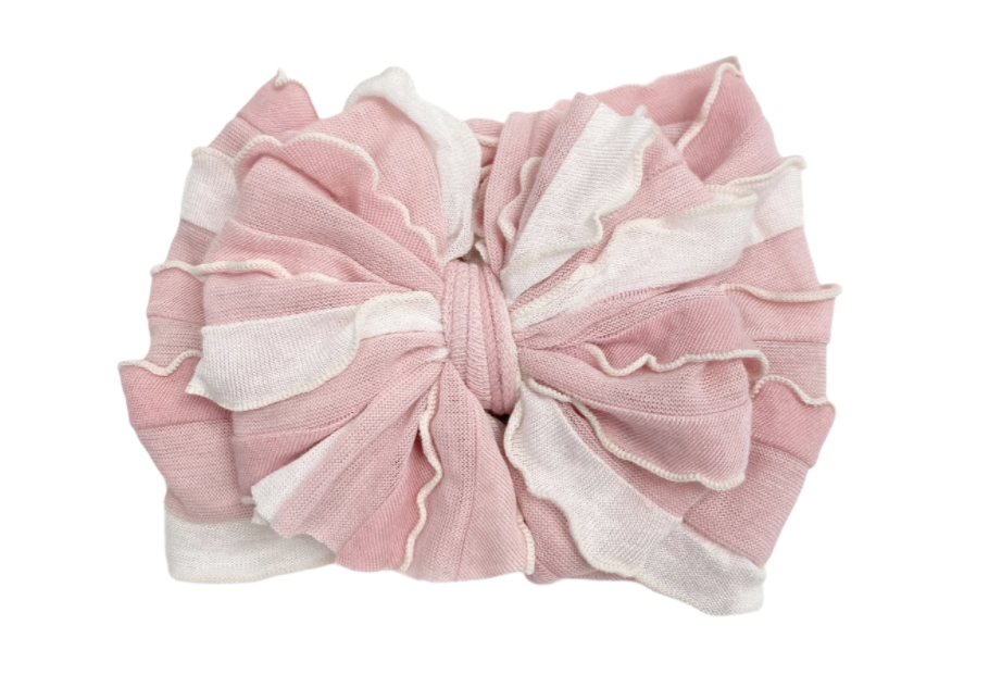 Tickled Pink Stripe Knotted Headband