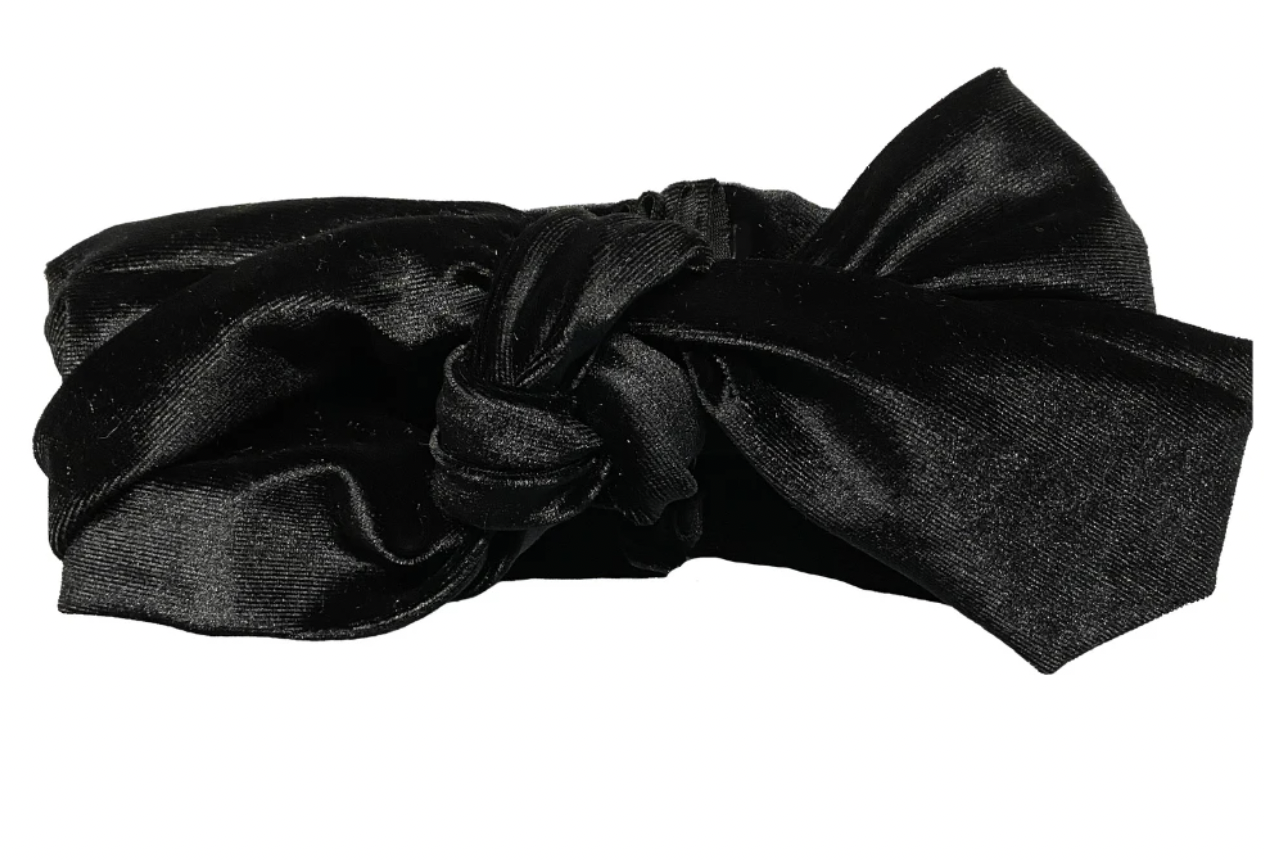 Black Velvet Infinity Turban