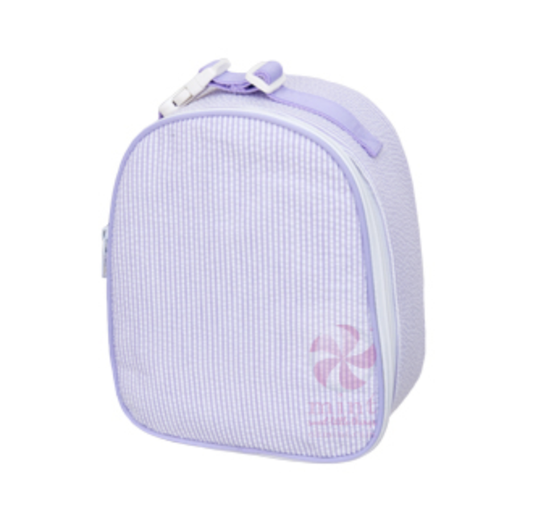 Lilac Seersucker Gumdrop Lunch Box