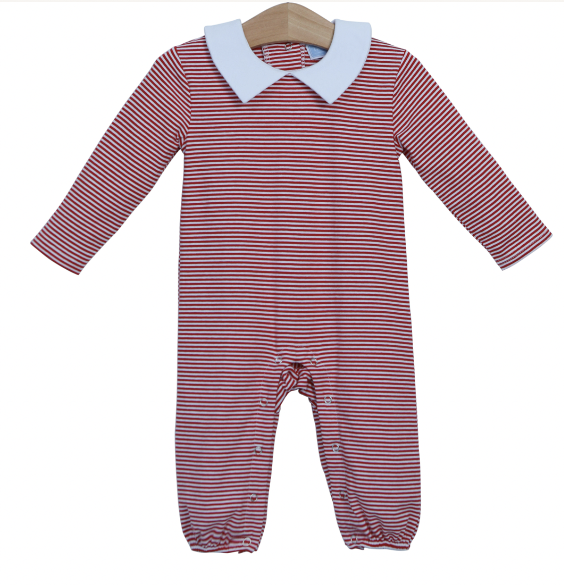 William Long Romper Red Stripe